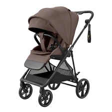 Прогулочная коляска Carrello Extra CRL-6532 Vintage Brown коричневая с багажной корзинкой